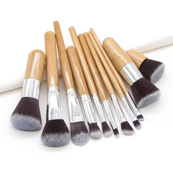 Bamboo Makeup Brush Set